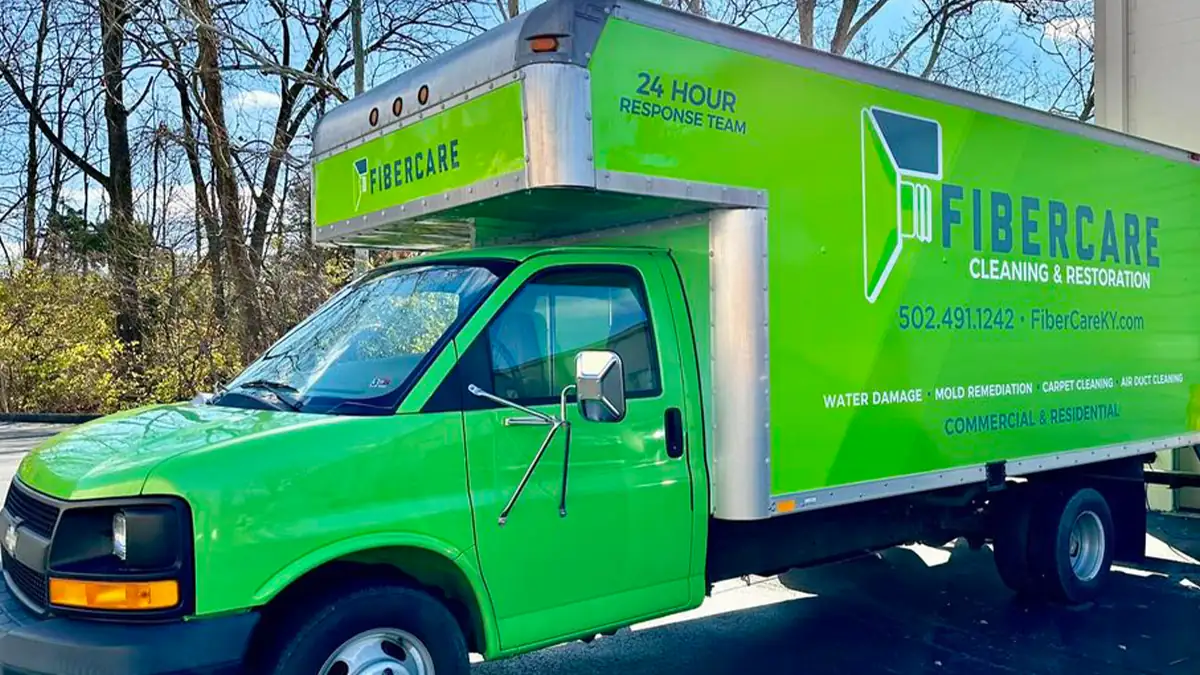 FiberCare Cleaning & Restoration van serving Louisville businesses
