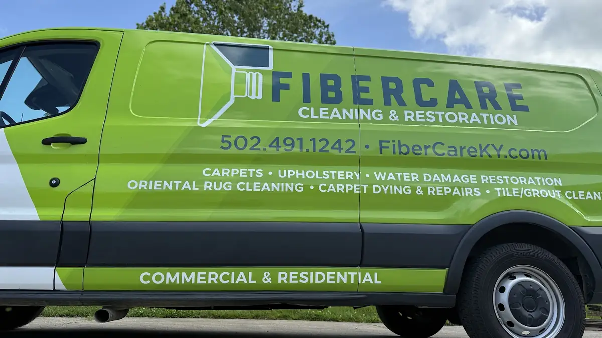The FiberCare Cleaning & Restoration van